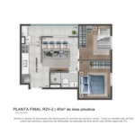 Planta 40m²