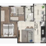 planta tipo 23 28,95m² SITE